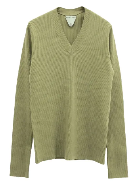 Bottega Veneta Pre-Owned سويتر برقبة V من عقد 2010