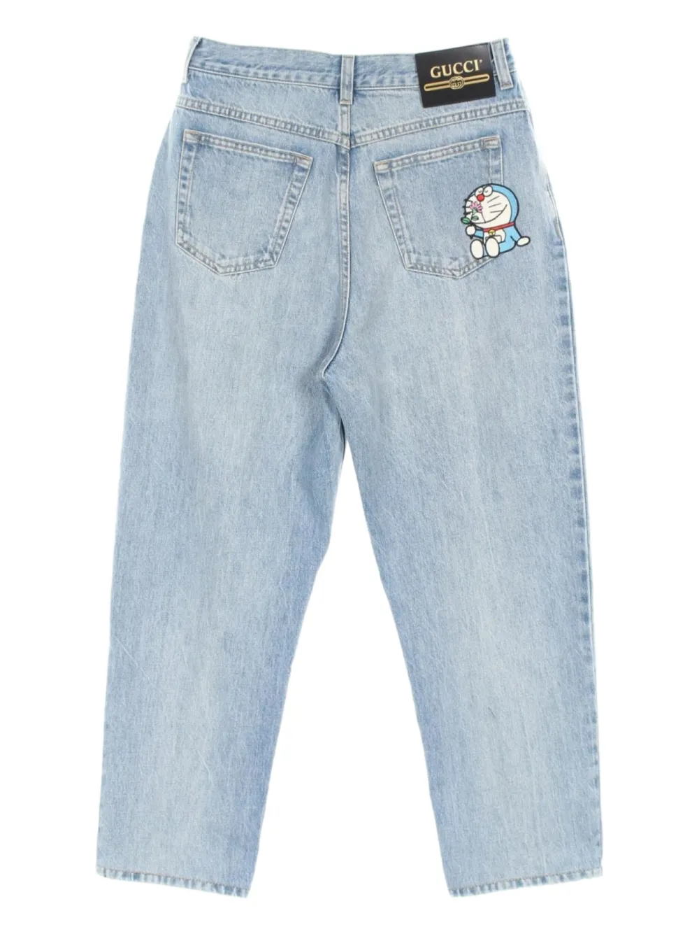 Gucci Pre-Owned 2010s x Doraemon katoenen jeans - Blauw