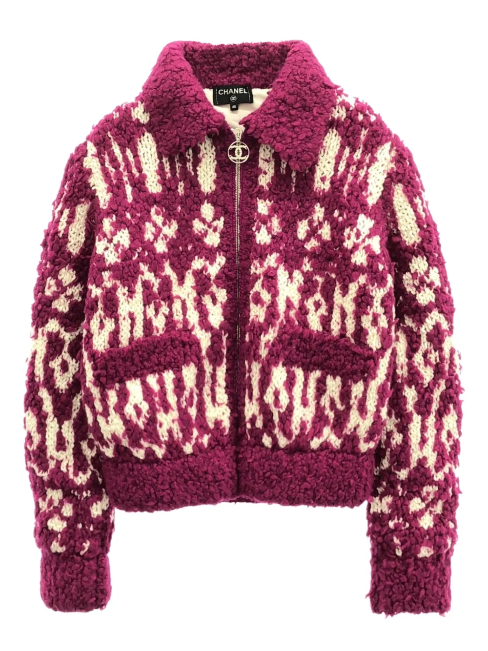 CHANEL Pre-Owned 10's knitted jacket | Pink | Image 1