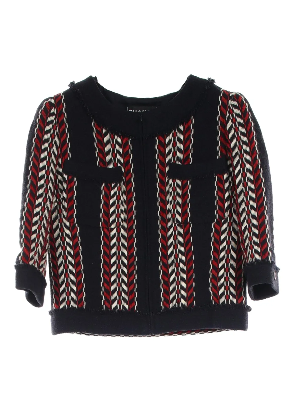 CHANEL Pre-Owned 1986-1988 wool jacket | Blue | Image 1