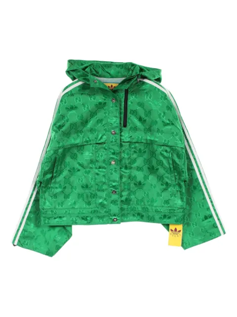 Gucci Pre-Owned chamarra con monograma en jacquard en colaboración con adidas 2010