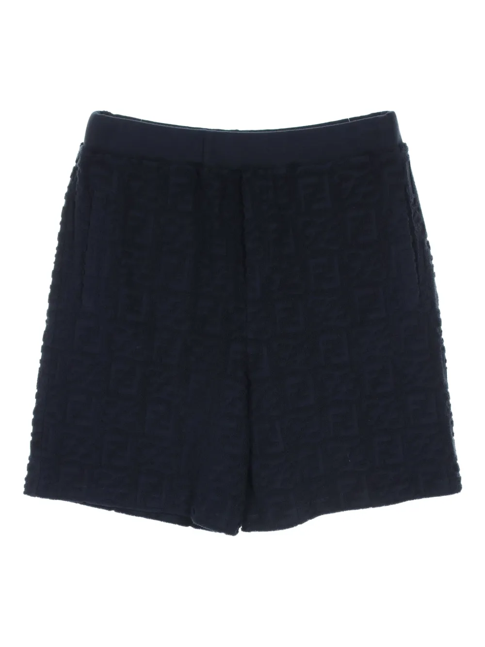Fendi Pre-Owned 2010s FF-jacquard shorts | Blue | Image 1