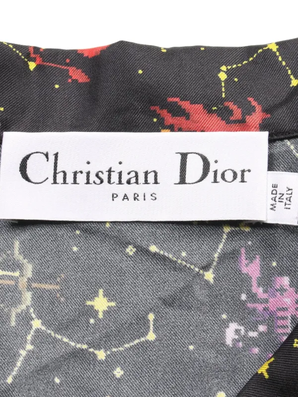 【数量は多】 Pre-Owned Dior Christian 10's Black | Shirt Pixel Zodiac トップス