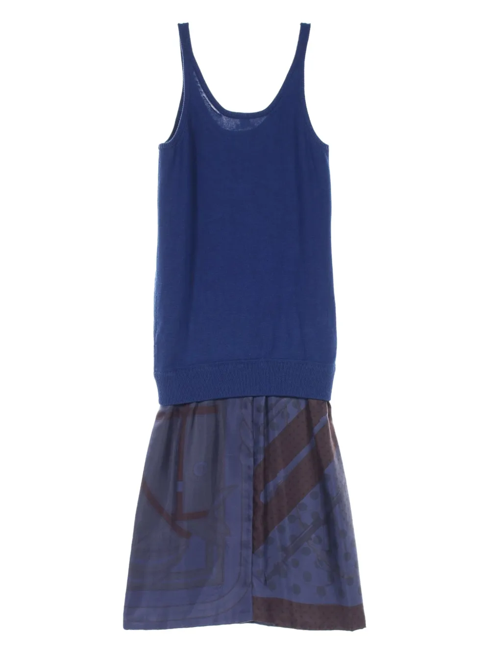 Hermès Pre-Owned 2000s silk dress - Blauw