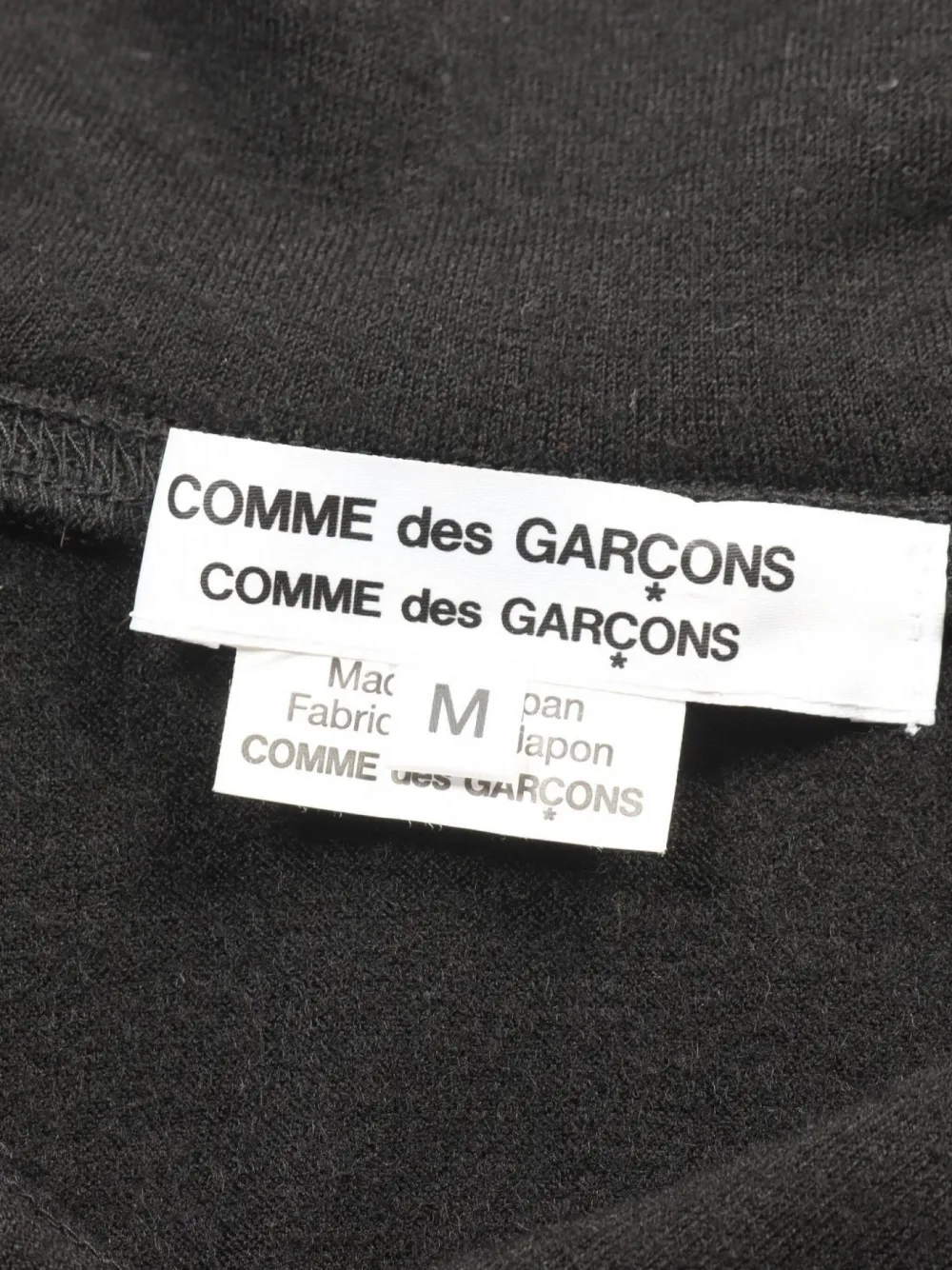 Pre-owned Comme Des Garçons 2010s Sailor-collar Wool Sweater In Black
