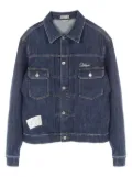 Christian Dior Pre-Owned x Kenny Scharf 2010s Playing Cards denim jacket - Blue