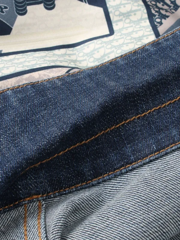 Christian Dior Pre-Owned x Kenny Scharf 2010s Playing Cards Denim