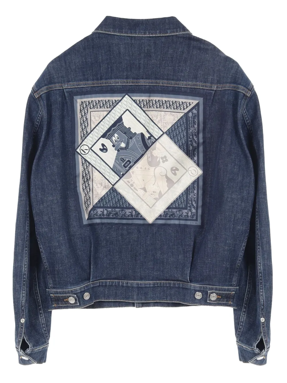 Christian Dior Pre-Owned x Kenny Scharf 2010s Playing Cards denim jacket | Denim Jackets | Image 2
