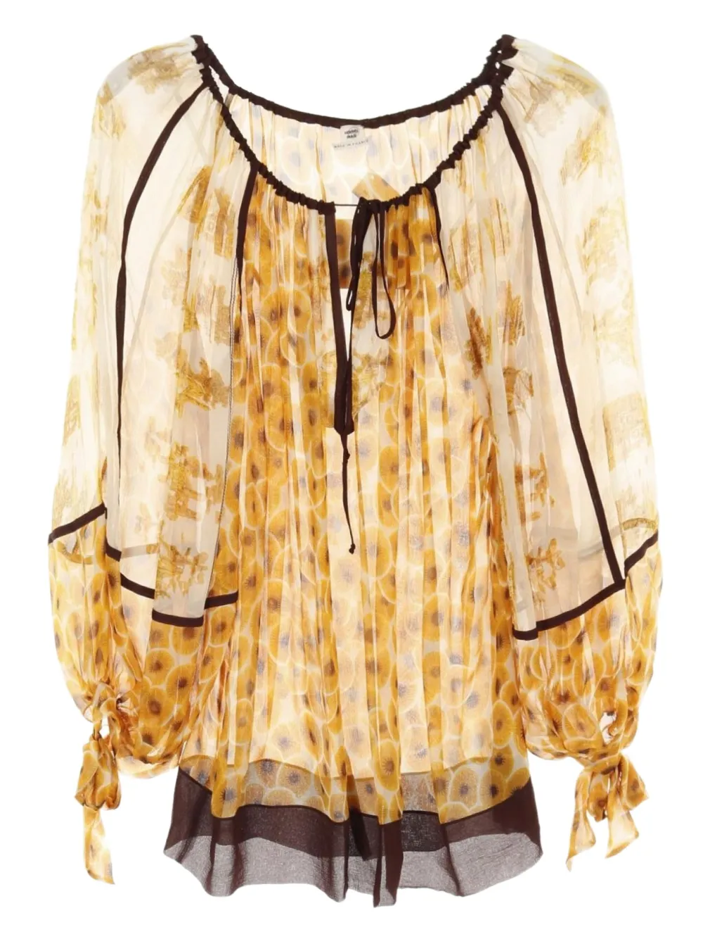 Hermès Pre-Owned 10's silk blouse | Orange | Image 1