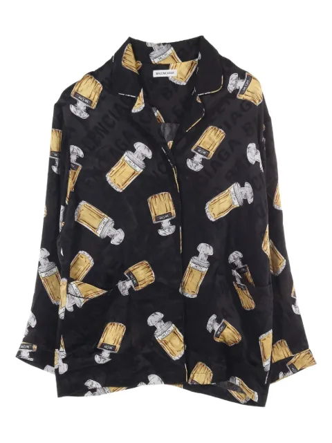 Balenciaga Pre-Owned 10's Logo Perfume Bottle shirt