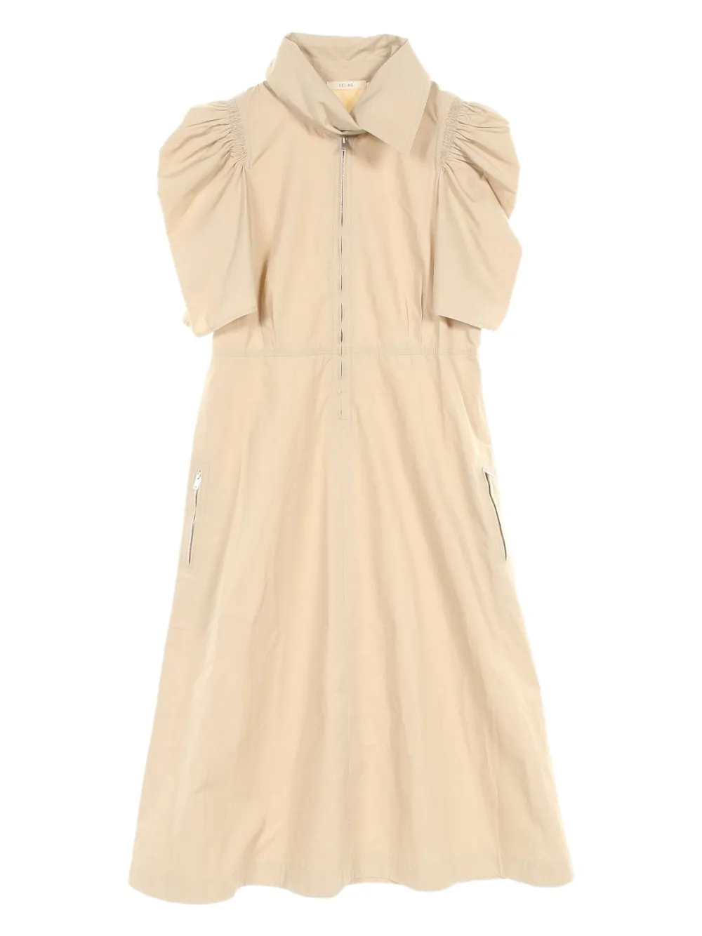 Céline Pre-Owned vestido midi con medio cierre 2010 | neutro | Image 1
