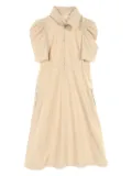 Céline Pre-Owned 2010s half-zip midi dress - Neutrals