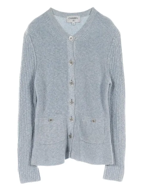 CHANEL Pre-Owned 1986-1988 silk-linen cardigan