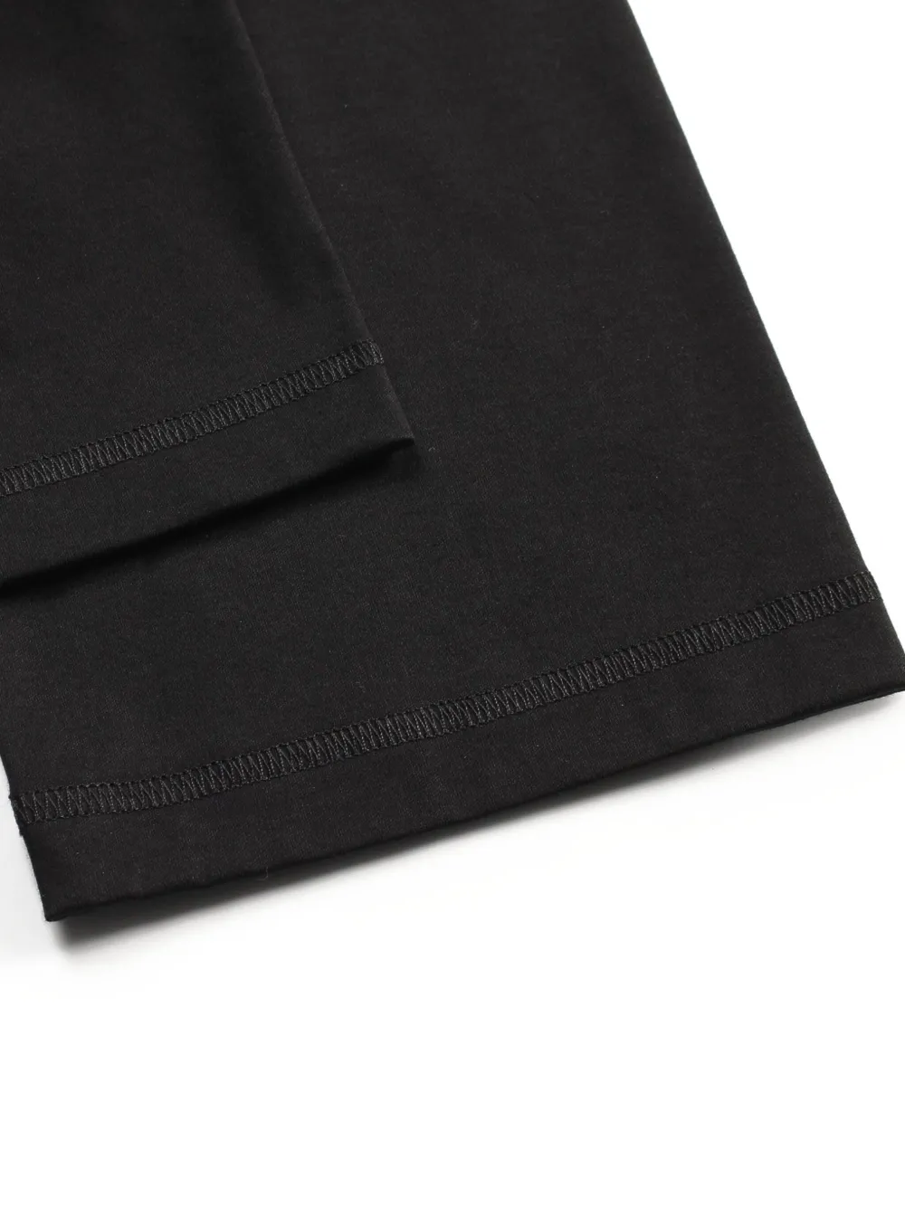 Pre-owned Hermes 2020s Embroidered Cotton T-shirt In Black
