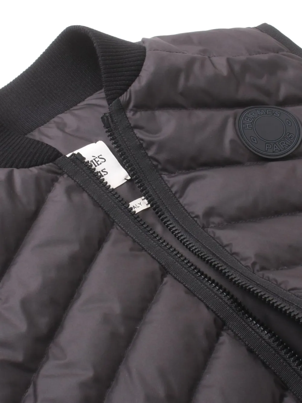 Pre-owned Hermes 2020s Padded Gilet In Black