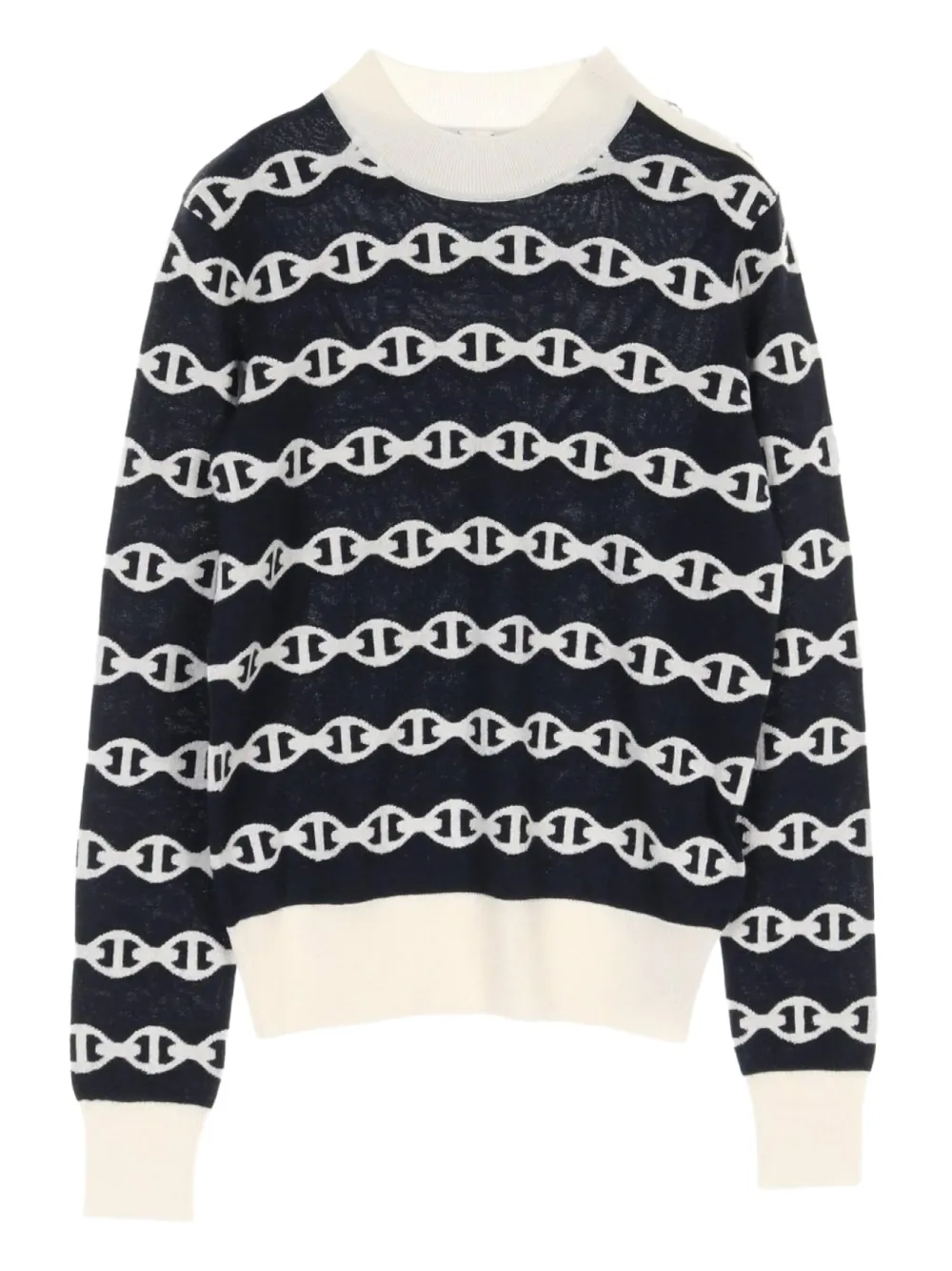 Hermès Pre-Owned pull Chaîne d'Ancre en cachemire (années 2020) | noir | Image 1