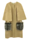 Fendi Pre-Owned 2010s cape coat - Neutrals