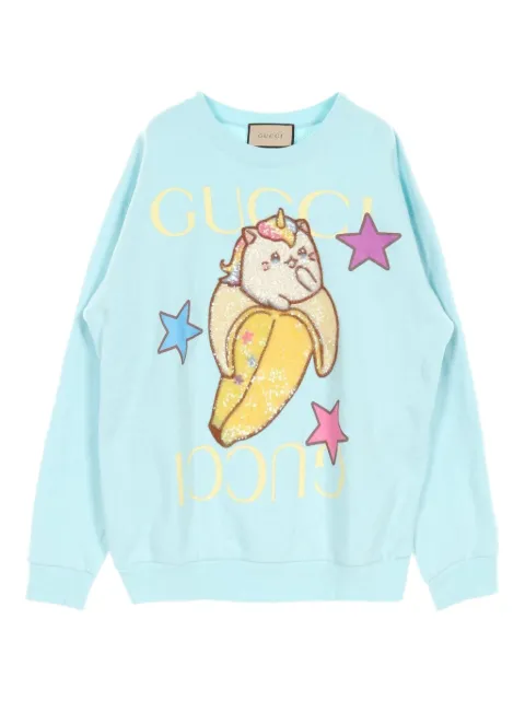 Gucci Pre-Owned x Bananya 2010s logo-print sweatshirt