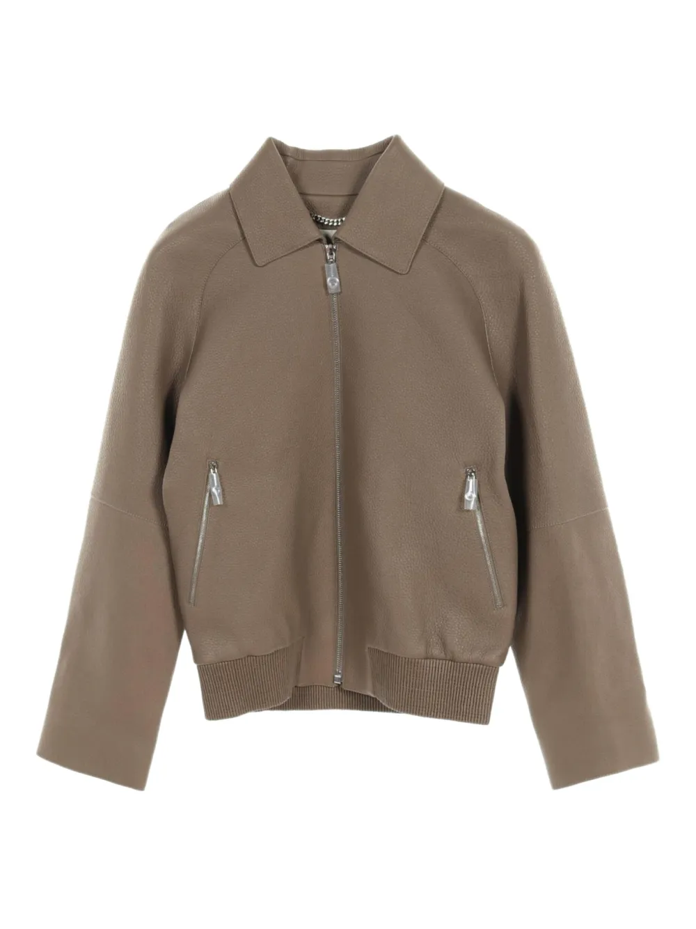 Hermès Pre-Owned 2020s レザージャケット - ブラウン Hermès Pre-Owned 2020s レザージャケット - ブラウン