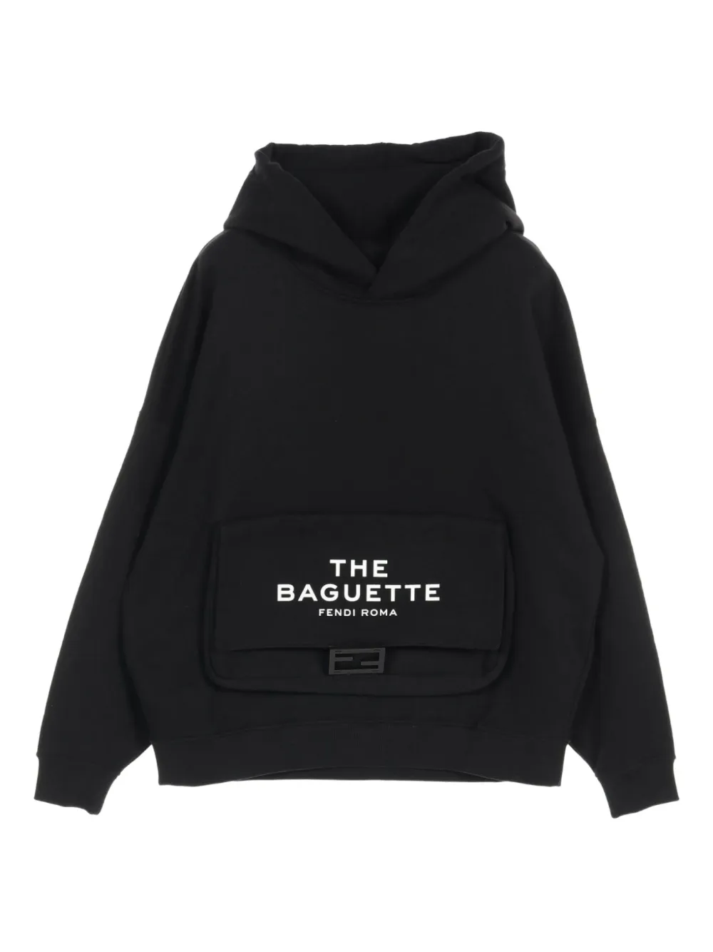 Fendi Pre-Owned x Marc Jacobs 2010s logo-print hoodie | Black | Image 1