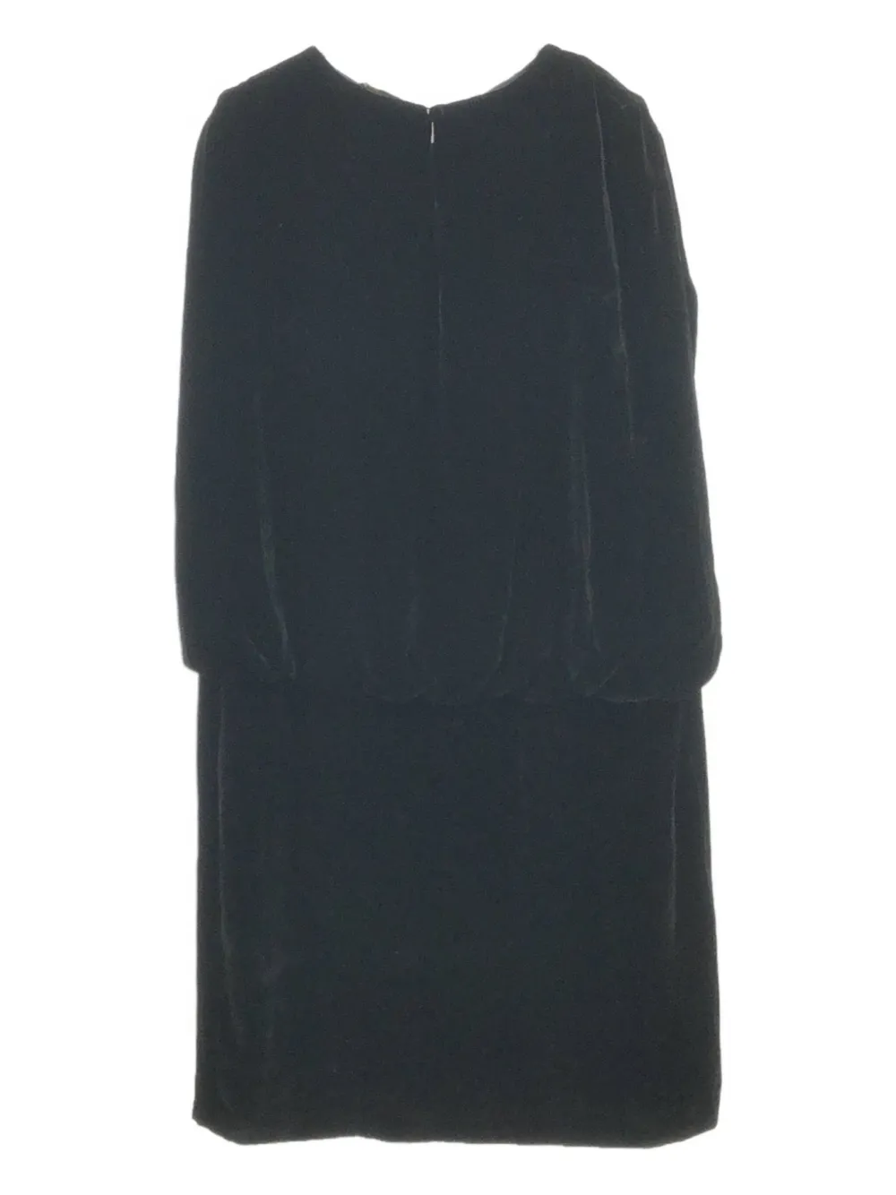 Fendi Pre-Owned 2000s fluwelen jurk met ronde hals - Zwart
