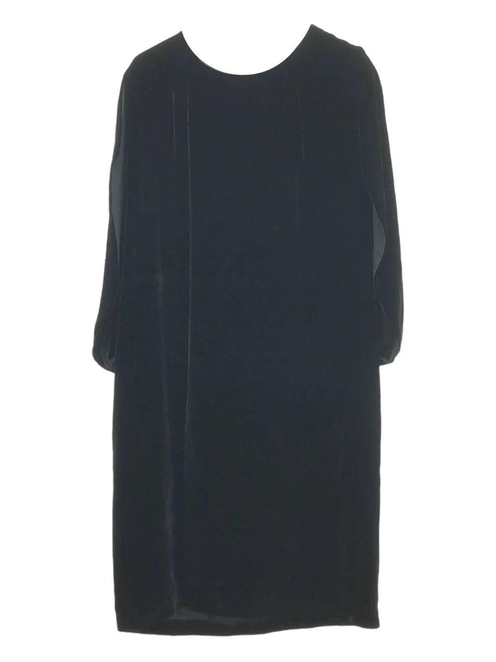 2000s crew-neck velvet dress