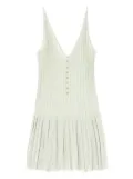 CHANEL Pre-Owned 1986-1988 Coco mark pearl-button dress - Green