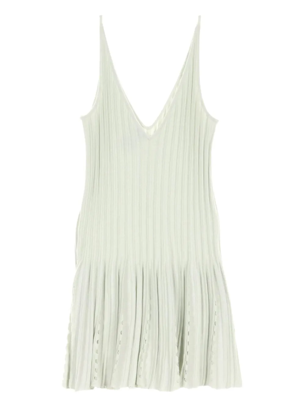 CHANEL Pre-Owned 1986-1988 Coco Mark jurk met parelknoop - Groen