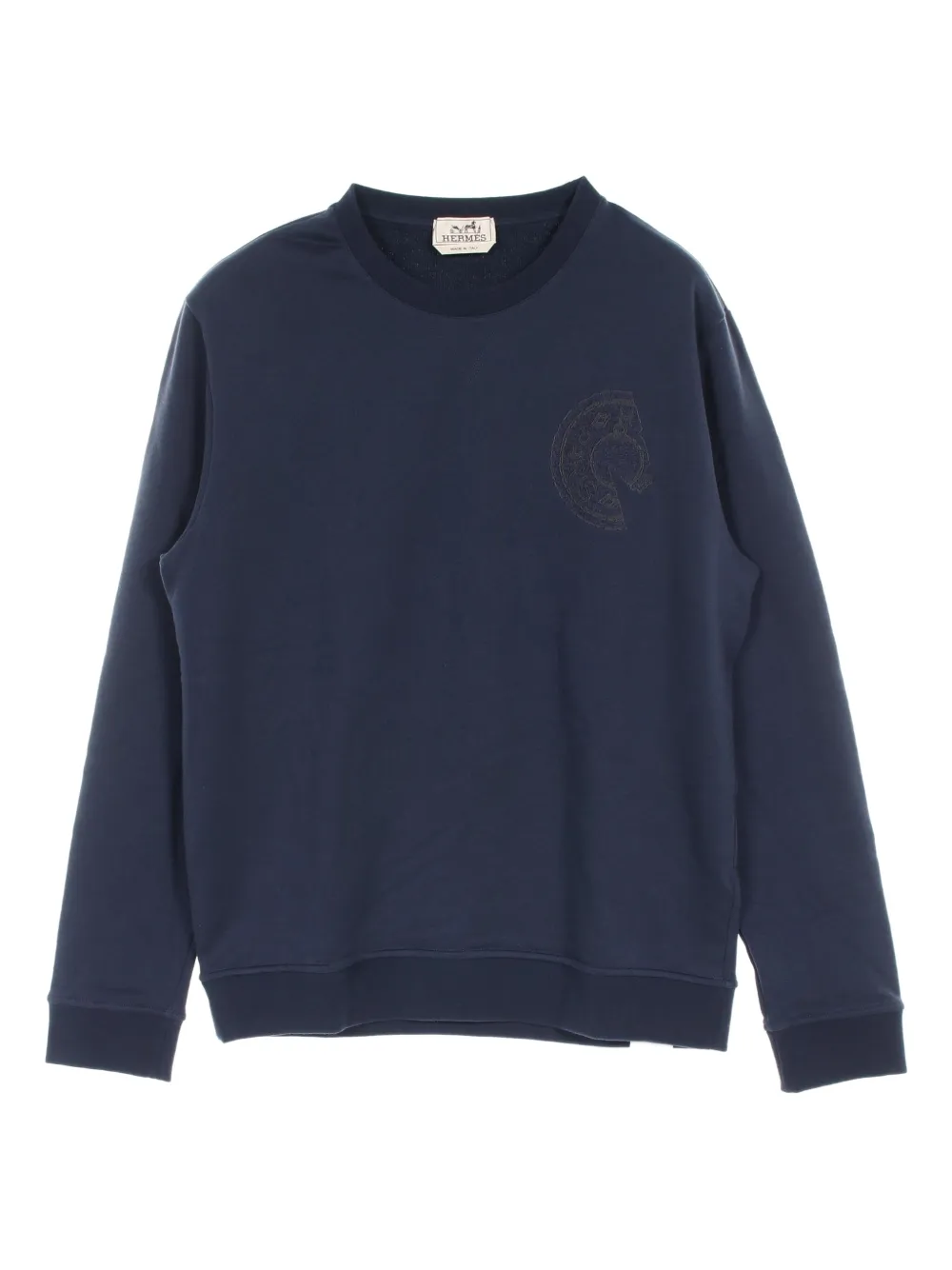 Hermès Pre-Owned 2020s Clou De Selle sweatshirt | Blue | Image 1