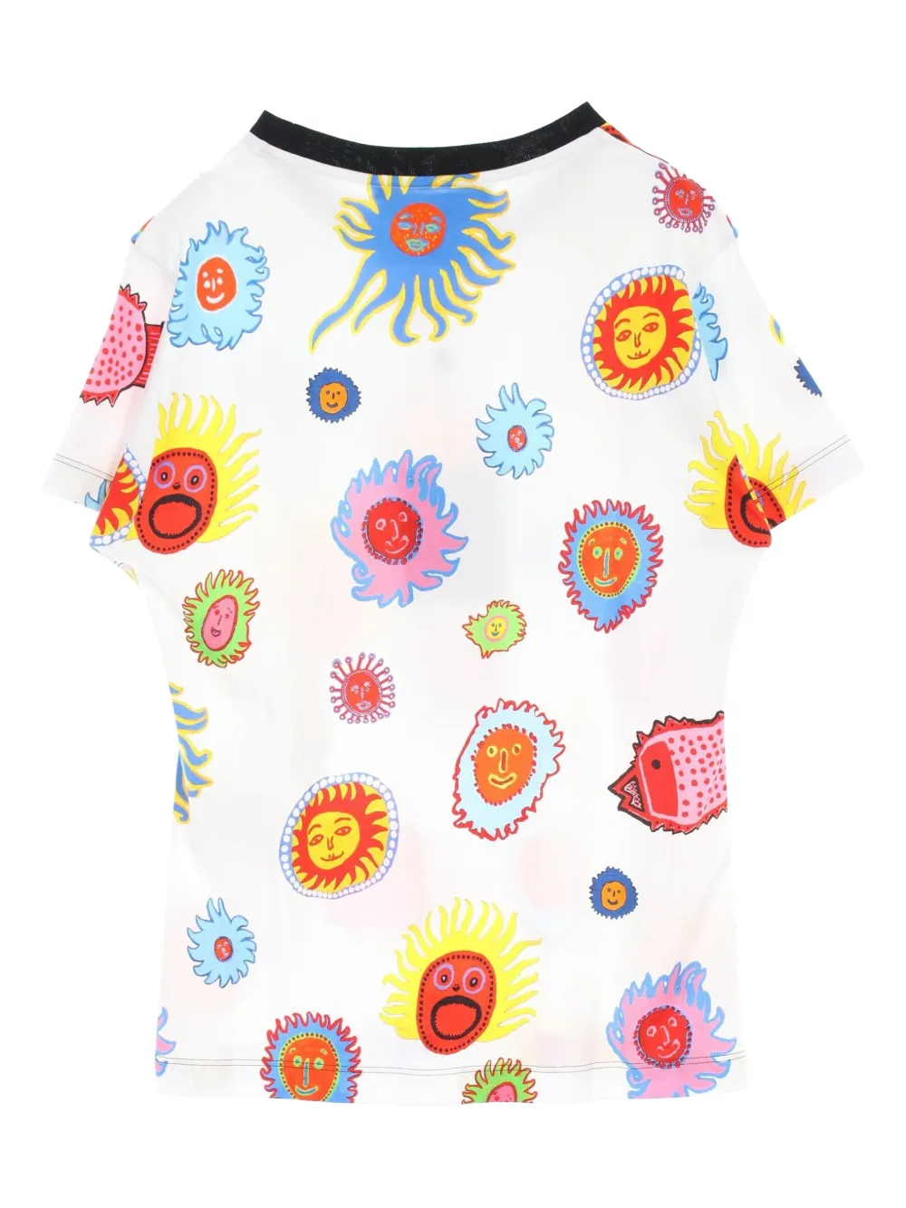 Louis Vuitton Pre-Owned playera con estampado de caras 2020 en colaboración con Yayoi Kusama | Playeras y jerséis | Image 2