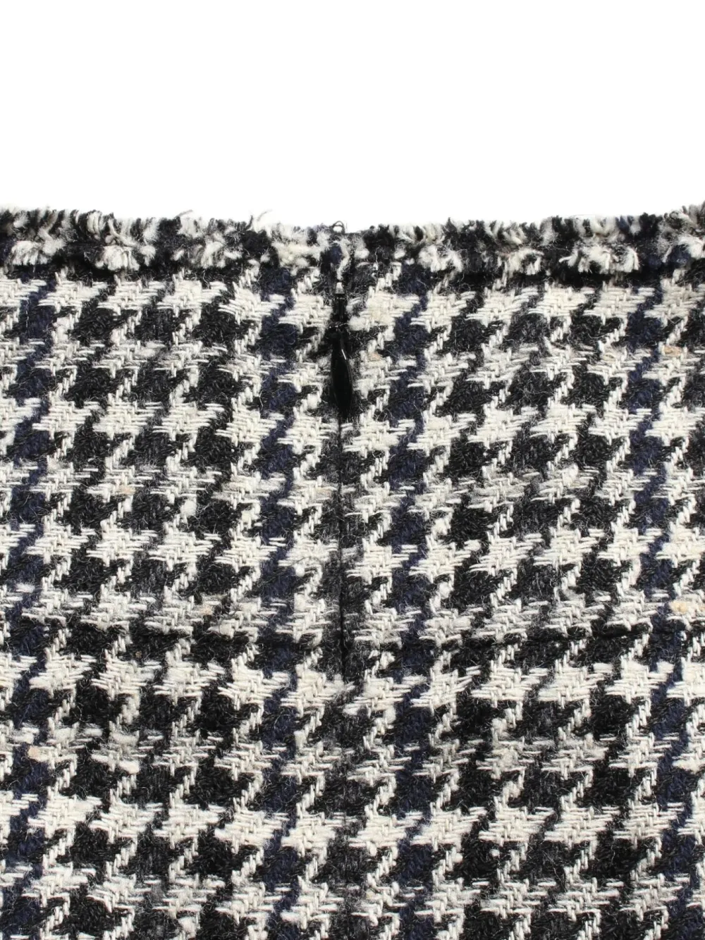 Pre-owned Chanel 1986-1988 Houndstooth Tweed Jacket And Skirt Set