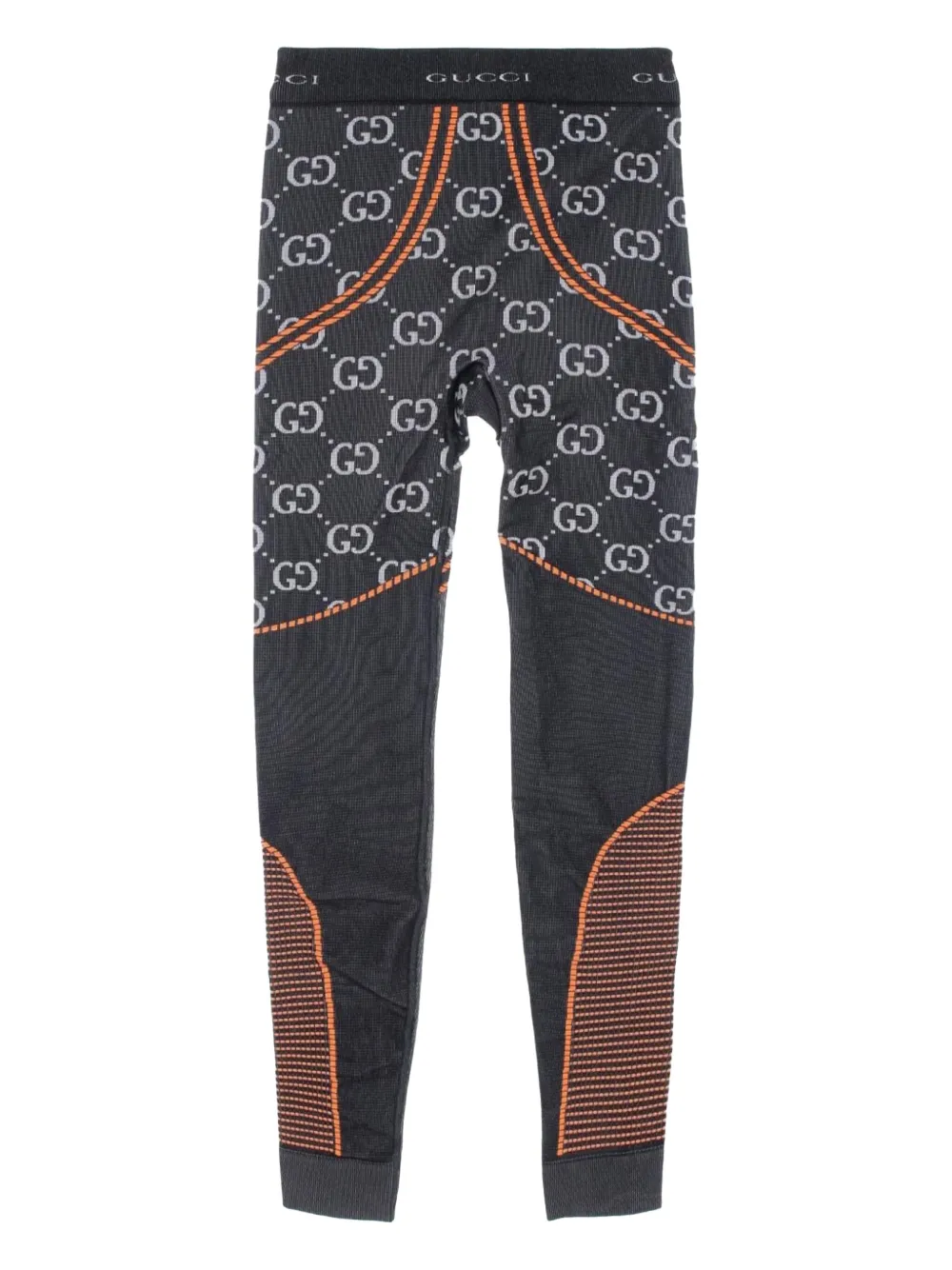Gucci Pre-Owned 2010s legging met GG-jacquard - Grijs