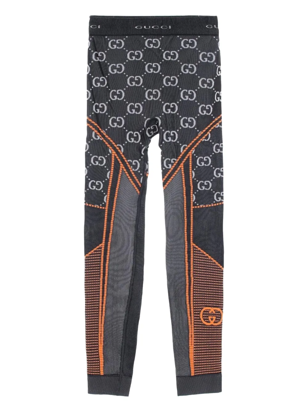 Gucci Pre-Owned 10's GG-jacquard leggings | Grey | Image 1