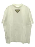 Prada Pre-Owned 2000s Triangle-logo T-shirt - White