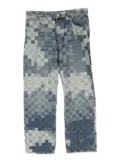 Louis Vuitton Pre-Owned 2020s Damier jeans - Blue