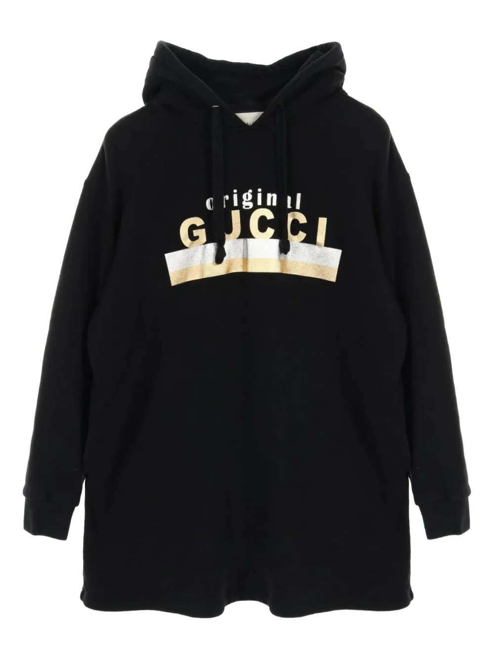 Gucci Pre-Owned 2010s logo-print cotton dress | Black | Image 1