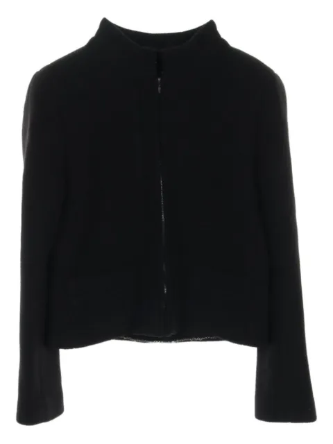 CHANEL Pre-Owned 1986-1988 zip-up cashmere-blend jacket