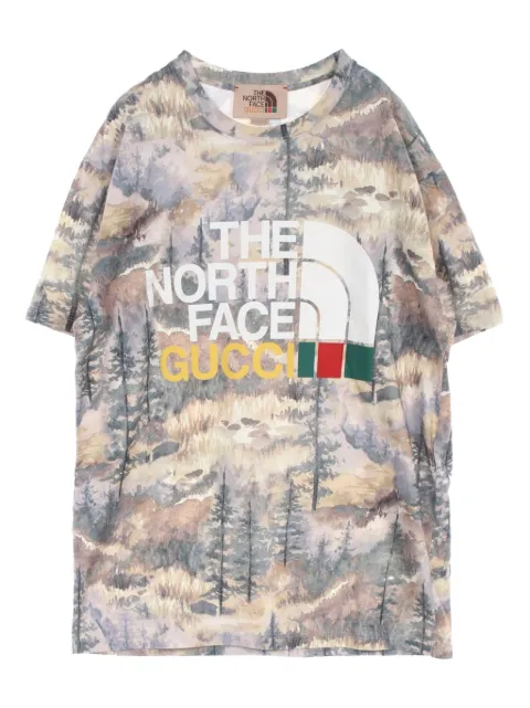 Gucci Pre-Owned 2010s x The North Face logo-print cotton t-shirt