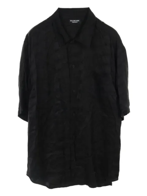 Balenciaga Pre-Owned 2010s BB-pattern shirt