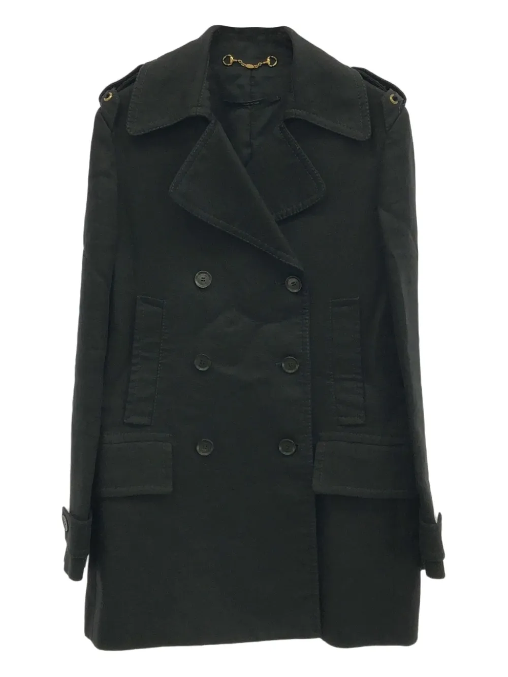 Gucci Pre-Owned abrigo con doble botonadura 2000 | negro | Image 1