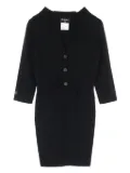 CHANEL Pre-Owned 1986-1988 high-low hem cardigan - Black