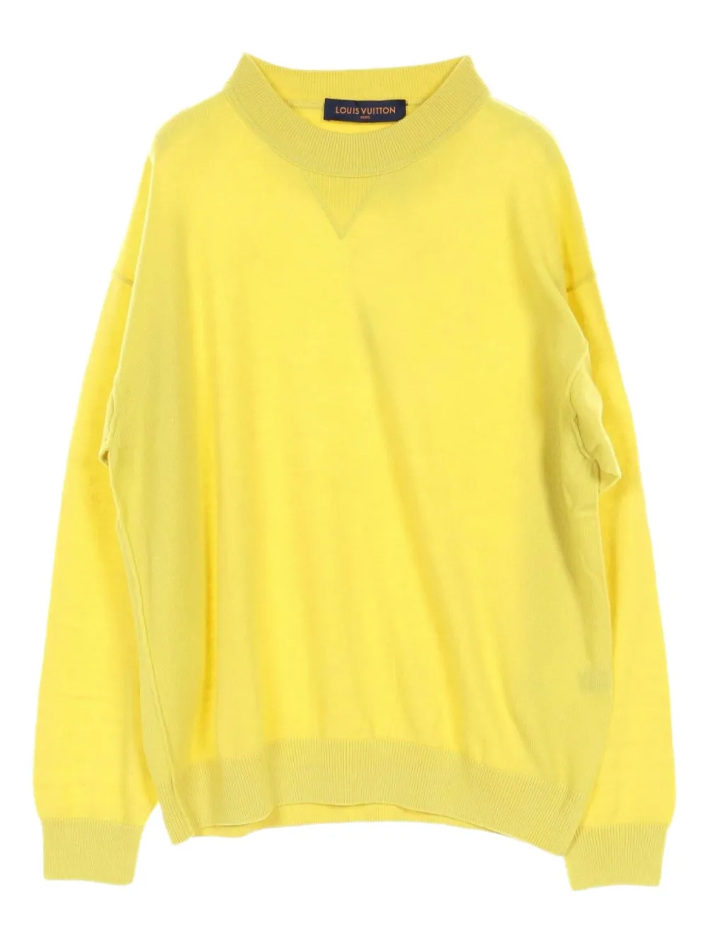Louis Vuitton Pre-Owned pull à patch logo (années 2020) | jaune | Image 1