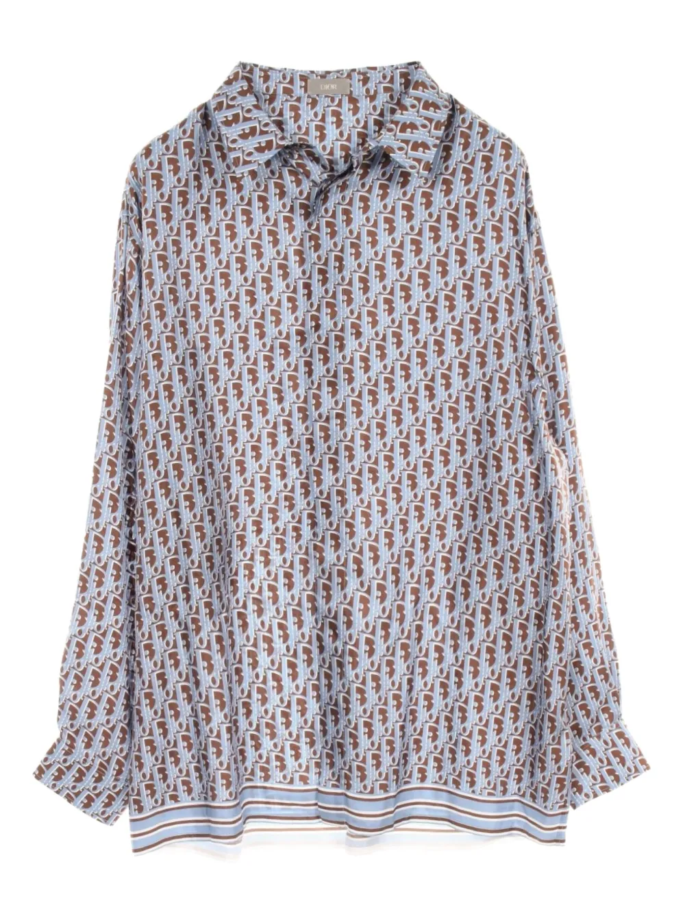 Pre-owned Dior 2010s Oblique-monogram Silk Shirt