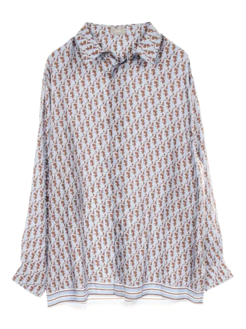 Christian Dior Pre-Owned 2010s Oblique-monogram silk shirt