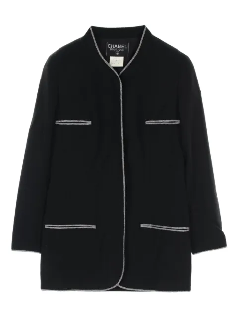 CHANEL Pre-Owned 1986-1988 wool jacket