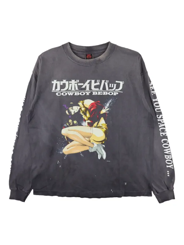 開店祝い SAINT MXXXXXX x Cowboy Bebop Cotton T-shirt | Black | FARFETCH ネイルチップ・付け爪