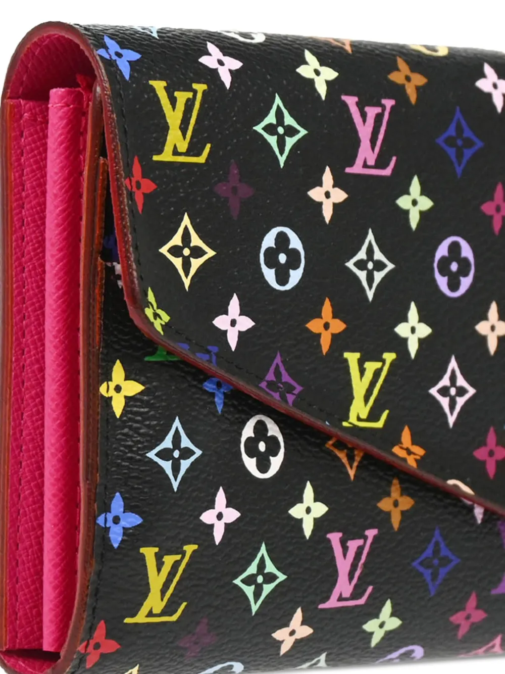 Pre-owned Louis Vuitton 2015 X Takashi Murakami Sarah Wallet