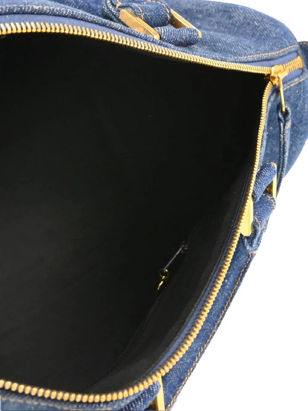 Pre-owned Chanel 1997 Cc Denim Handbag