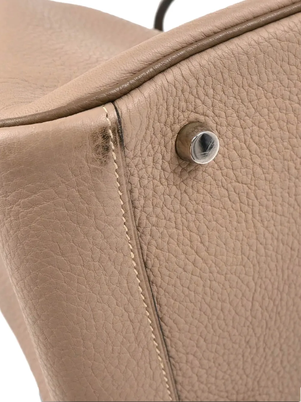 Pre-owned Hermes 2008 Lindy 34 Shoulder Bag In Gray