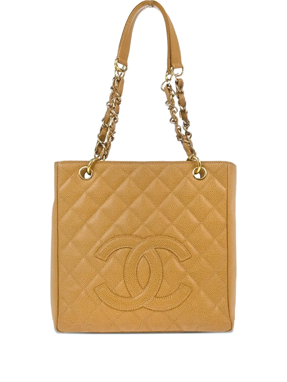 CHANEL Pre-Owned 2003 ショッピング PST トートバッグ プチ - ニュートラル CHANEL Pre-Owned 2003 ショッピング PST トートバッグ プチ - ニュートラル